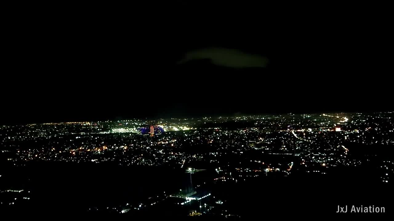 A Beautiful Night Landing _ Cockpit View _ Full HD