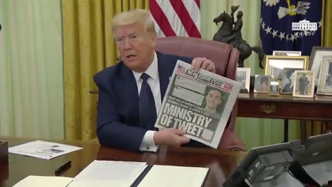 Trump on May 28, 2020 was calling out the IDIOT running the Twitter Scandal!