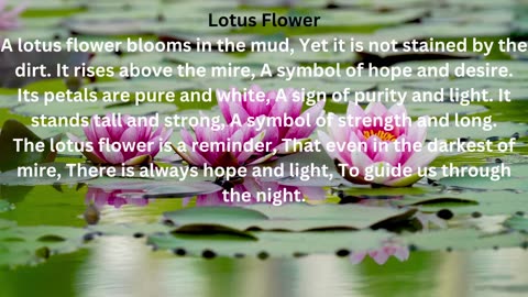 poem on lotus