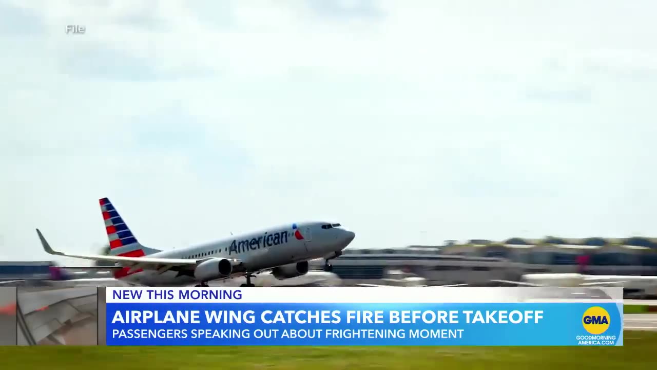 Fiery scare on Dallas-bound American Airlines flight - GMA