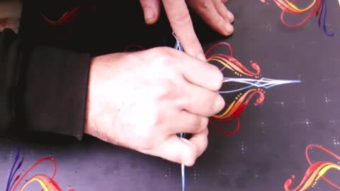 Pinstriping and Castrol Oil Can Restoration!