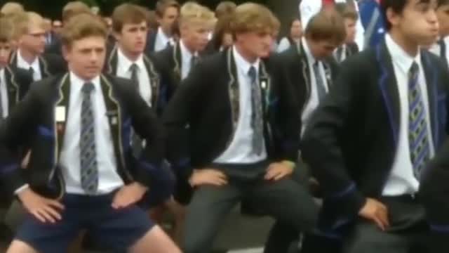 In New Zealand, students used Maori war dance to mourn the victims.