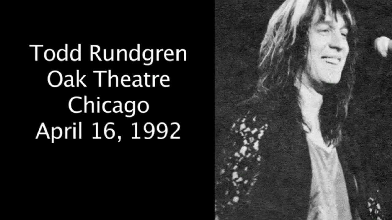 April 16, 1992 - Todd Rundgren at Chicago's Oak Theatre