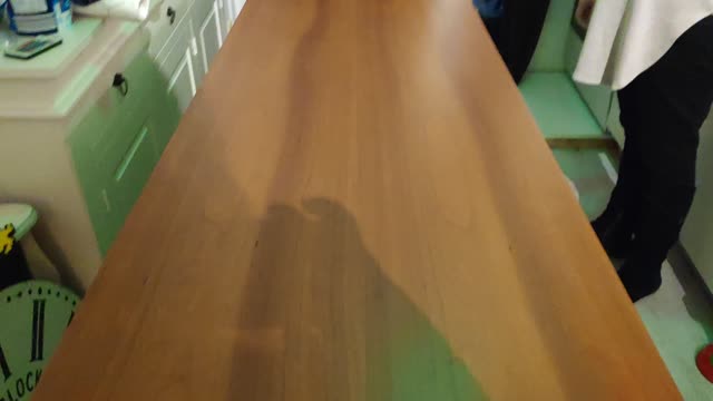 Great way to move extremely heavy furniture: Skateboard!