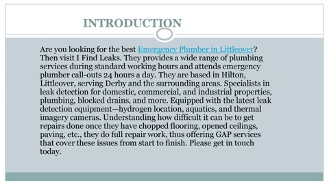 Best Emergency Plumber in Littleover