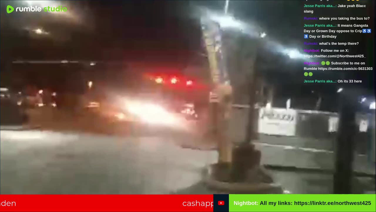 walking to the bus stop, 15 minute live