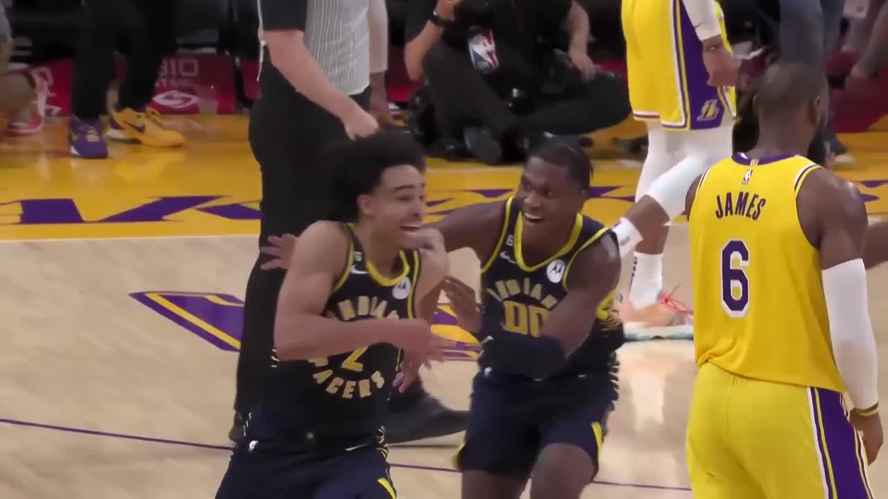 Andrew Nembhard Drains 3-Pointer At The Buzzer For The Win!