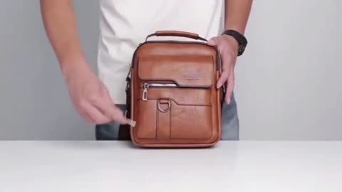 $ 10.88 ,,WEIXIER PU Men's Messenger Bag Trend Retro Men's Shoulder Bag Waterproof Carry-on Bag