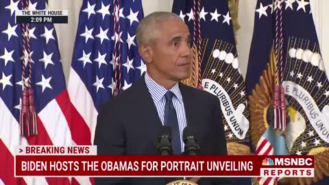 Barack Obama Thanks Biden For 'Faith In Our Democracy' At White House Portrait Unveiling