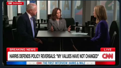 Kamala Harris' First Interview 3 : On Fracking. She flipflops then flipflops again.
