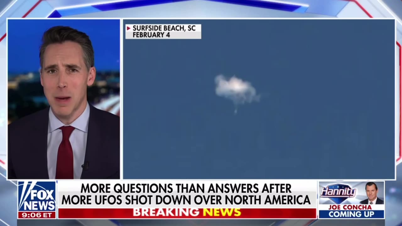 Sen. Josh Hawley: More Questions Than Answers After More UFOs Shot Down Over North America