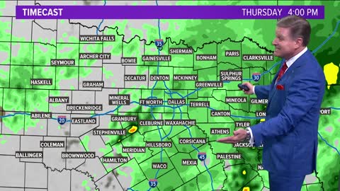 DFW weather: Expect a wet Thanksgiving Day