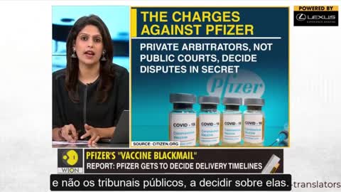 A Pfizer obrigou os Governos a aceitar Cláusulas Terroristas