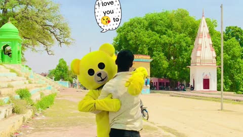Teddy bear funny propose 🌹