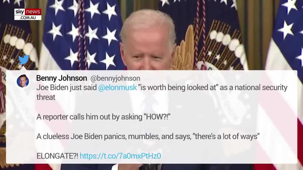 Clueless' Joe Biden 'panics' after Elon Musk question