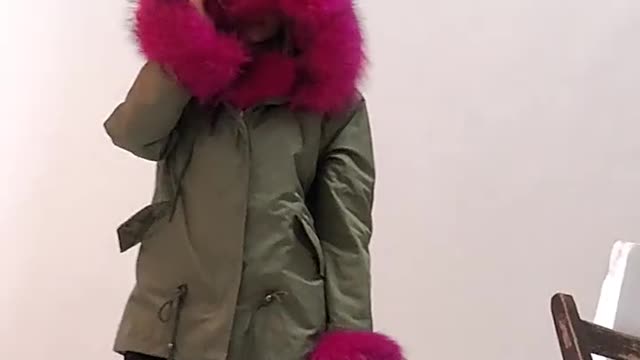 Parka Fashion Coat Thick Warm Fluffy High Quality Outerwear Winter Women Raccoon Fur Liner Jacket