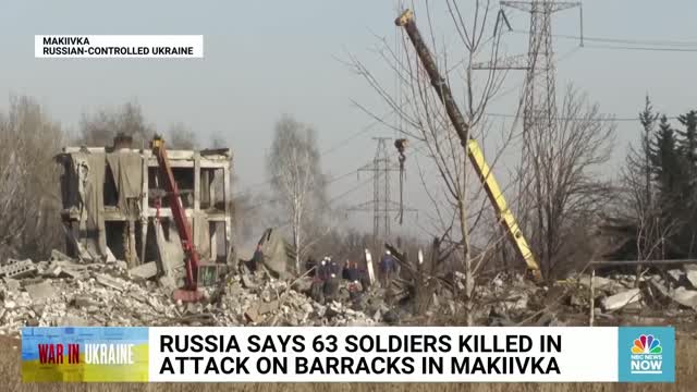 63 Russian soldiers killed in New Year’s Eve attack on barracks in Donetsk
