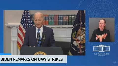 Biden Remarks On Strike