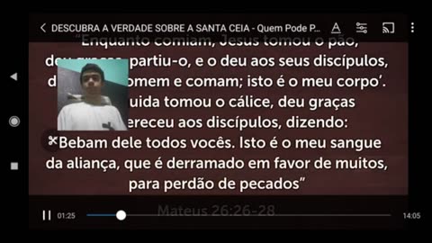 Análise do vídeo: Descubra a verdade sobre a santa ceia - Pastor Antonio Junior