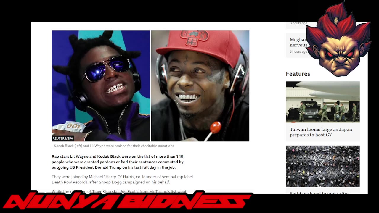 Lil Wayne and Kodak Black Donald Trump Pardon...HMMMMM???