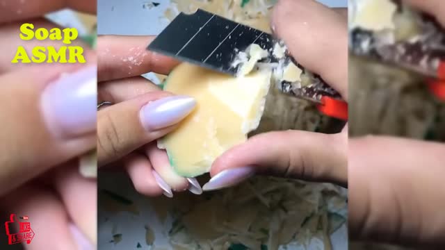 Soap Carving ASMR Relaxing Sounds No Talking