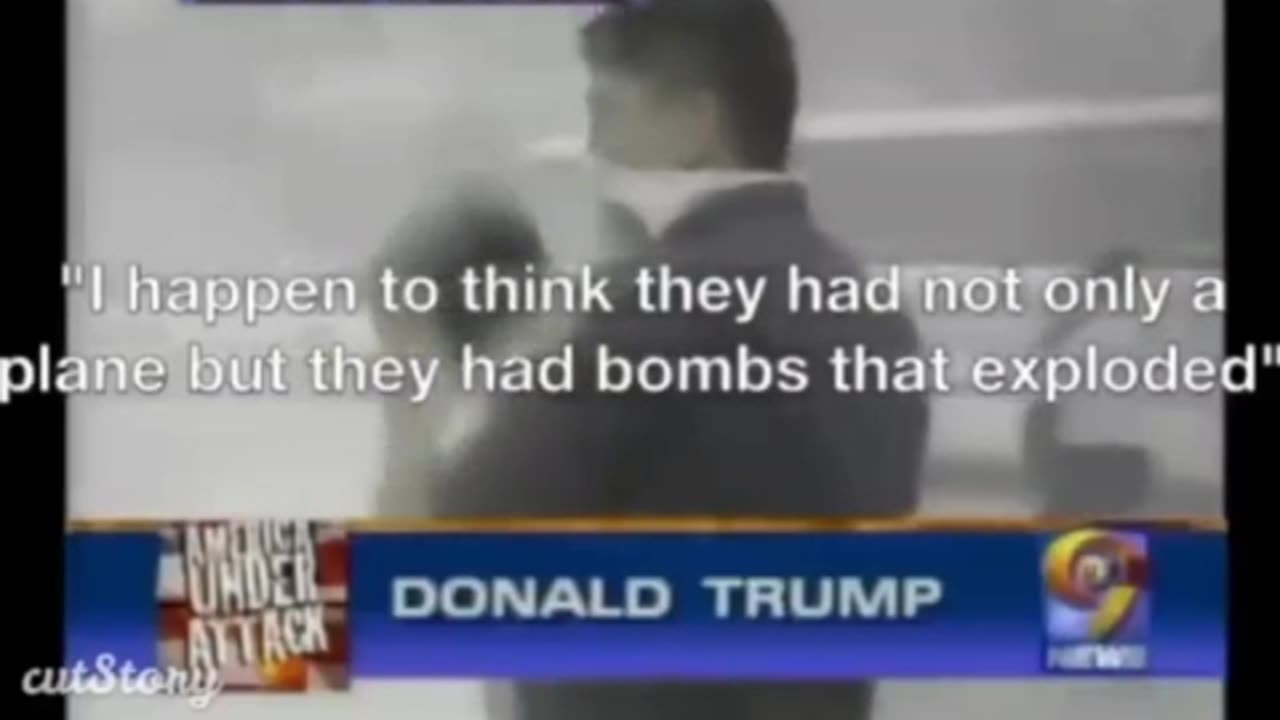 Trump literally told us what he thought about the collapse of the twin towers
