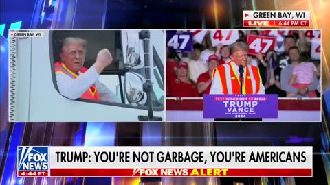 President Trump Tells Hilarious story of how the garbage truck & the orange vest came to be