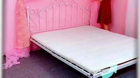 فتاه كوريه حولت البيت من زباله😱الى بيت باربي🌸💗