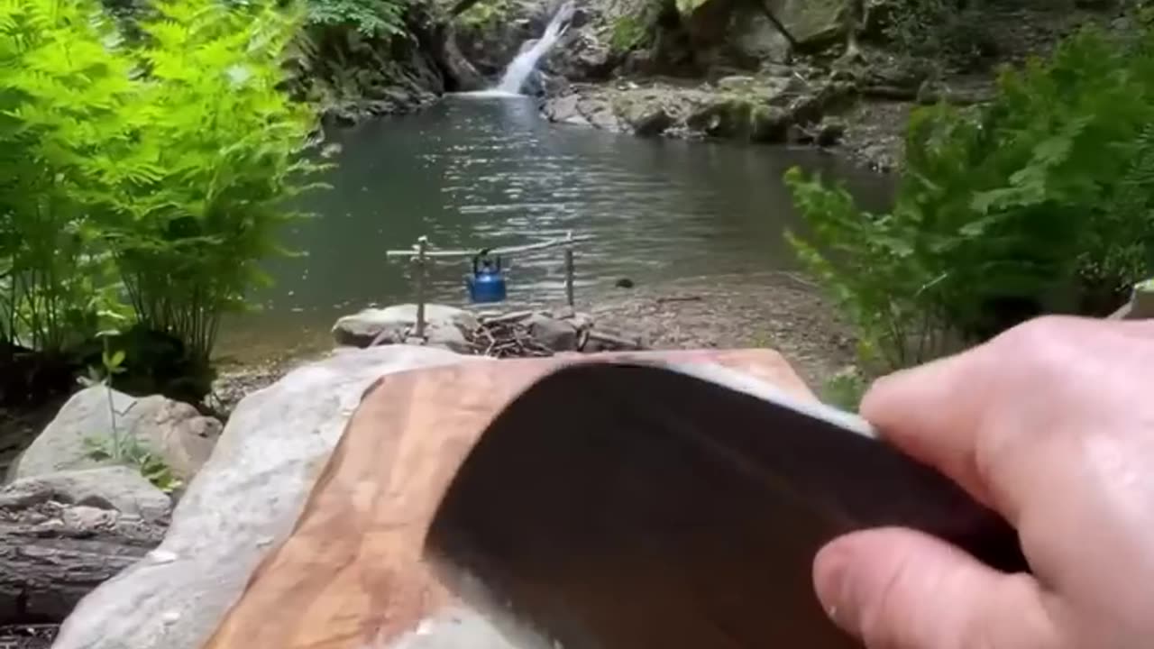 Cooking Chicken Wings on Skewer