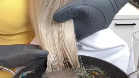 Boiled Hair becomes colorful