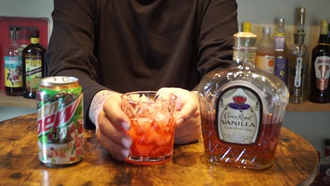 Vanilla Crown Royal & Mtn Dew Fruit Quake