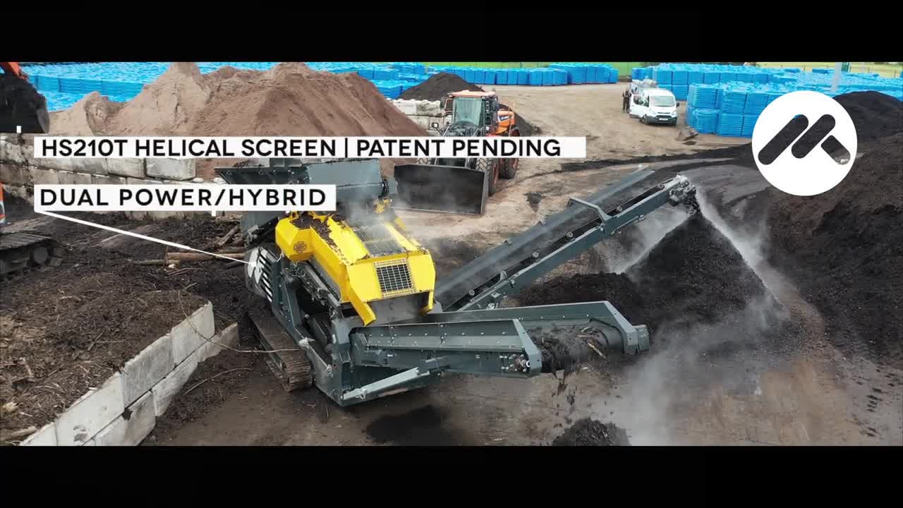 Mulch Screening HS210T Track Helical Screen