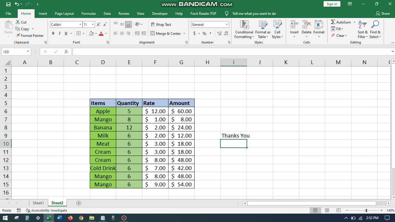 List Making For Numbers And Text In Ms Office, Quick Steps