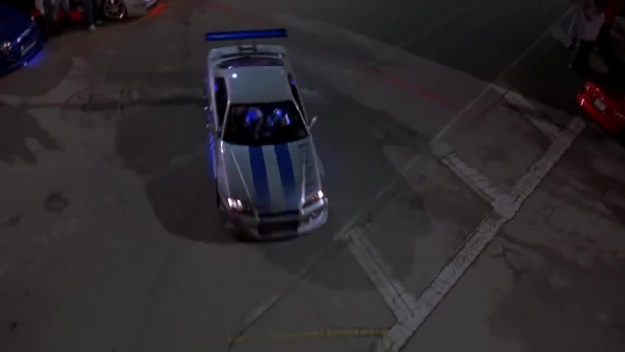 Fast And Furious 2 First Nissan Skyline race Nissan R34 #trending #Paul Walker