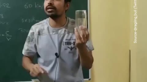 Physics teacher explains Refractive Index Practically