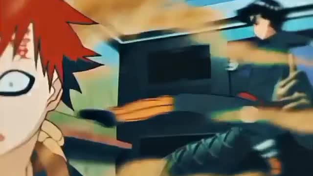 One of the best anime fights Gaara and rock lee