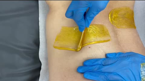 Waxing with Sexy Smooth Golden Allure Hard Wax | Back Waxing Review by @waxedit.clt