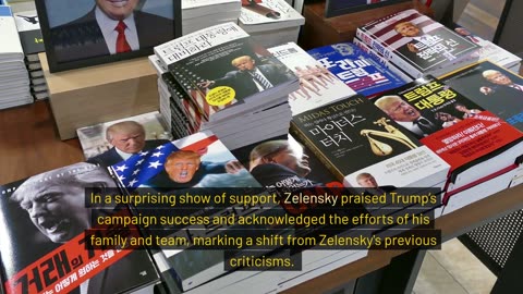 Zelensky Panders to Trump After Past Criticism Congratulates Him his Victory for U.S.-Ukraine Ties