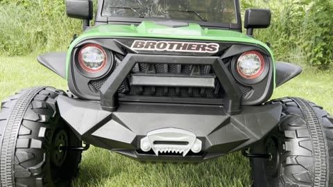 Outdoor Adventure: Test Drive this 24v Ride On Electric Jeep with Us! Hikole Power Wheels 2 Seater