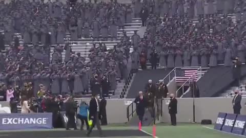 "USA USA" Trump Welcomed To Army-Navy Football Game