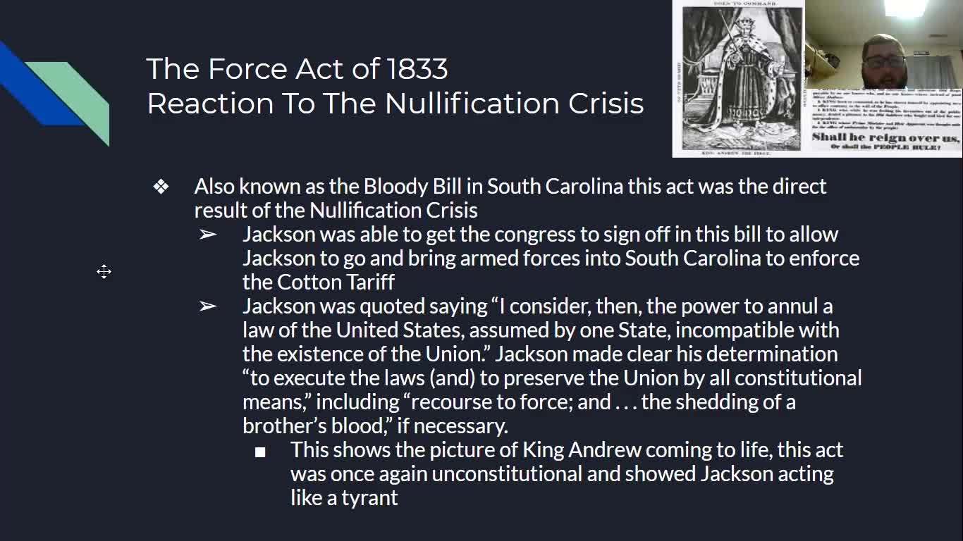 Political Science Class Presentation: Jacksonian Era