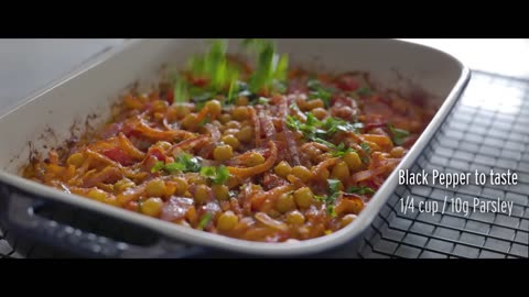 ONE PAN (Baked) CHICKPEA RECIPE |