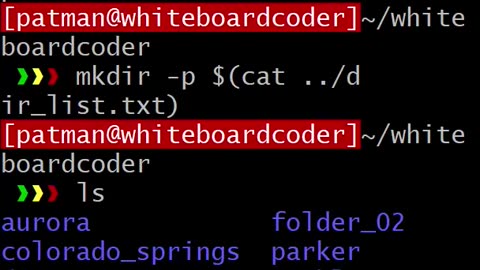 Linux: mkdir