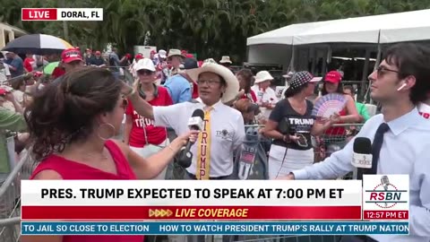 RSBN speaks with “Mr. T” at Trump National rally in Doral, Florida
