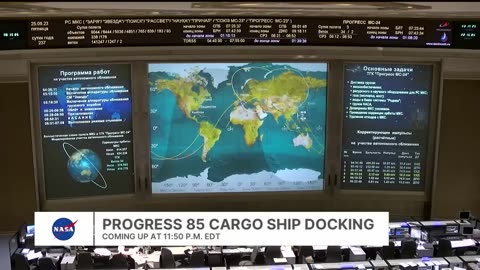 Expedition 69 Progress 85 Cargo Ship Docks to Space Station - Aug. 24, 2023_HD