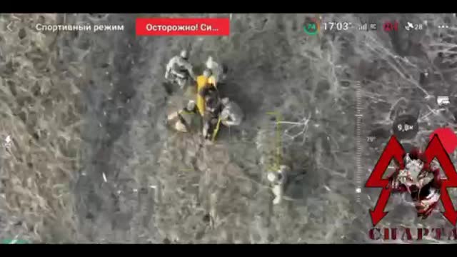 Soldiers from the Sparta battalion repulse the attacks of the A F U