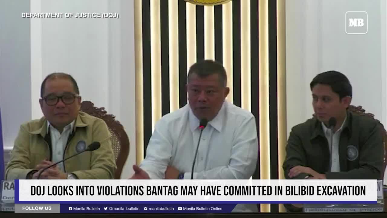 DOJ looks into violations Bantag may have committed in Bilibid excavation