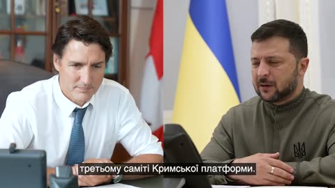Justin Trudeau and Zelenskiy