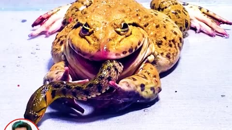 Asian Bull Frog Vs Big Snake