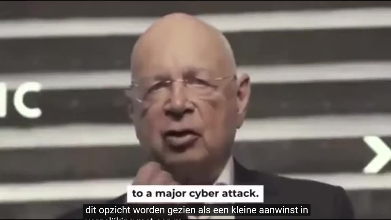 Klaus Schwab en de dreiging van een cyberaanval: een verhaal van angst.